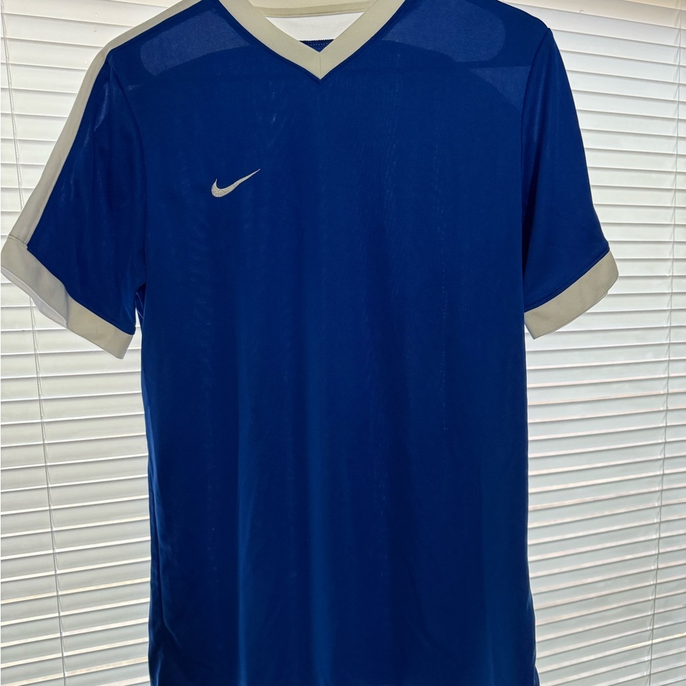 Nike Men's Royal Blue Jersey with White Accents